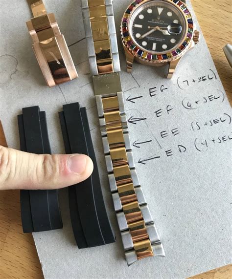 how to adjust rolex bracelet|rolex oysterflex size chart.